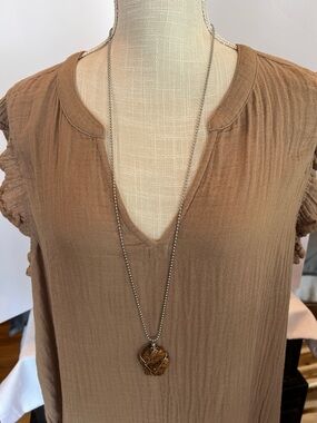 Brecciated Jasper Pendant Necklace